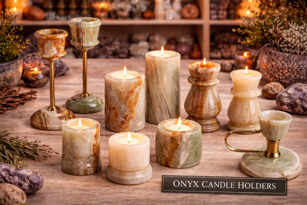 Premium Onyx & Natural Stone Holders