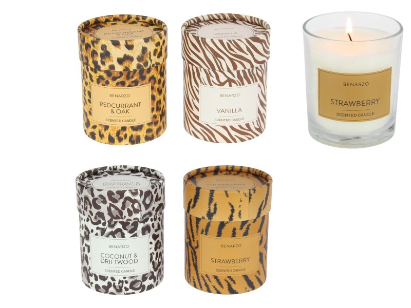 Fragrance Candle with Animal Print Design