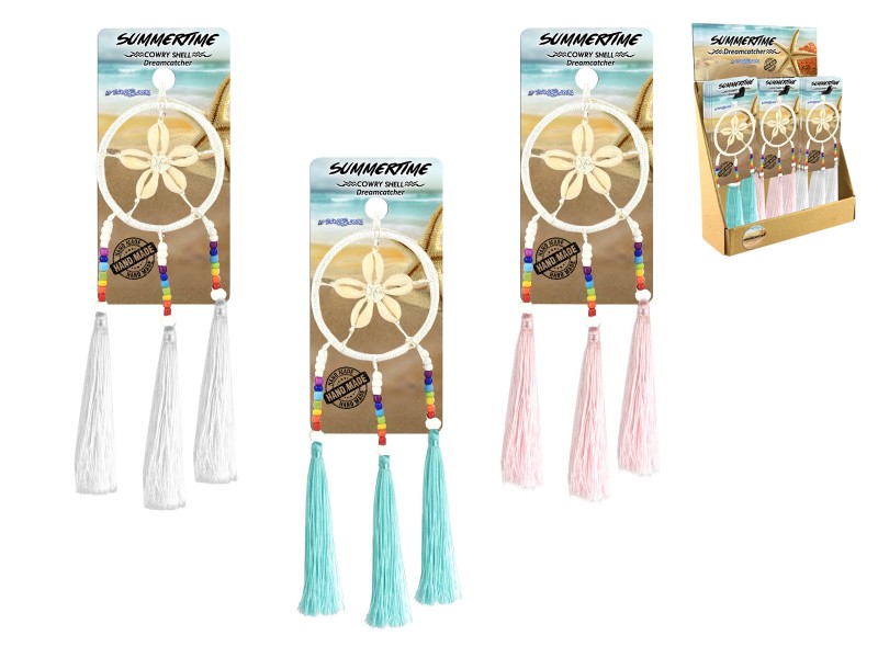 Shell Dream Catcher with Tassels