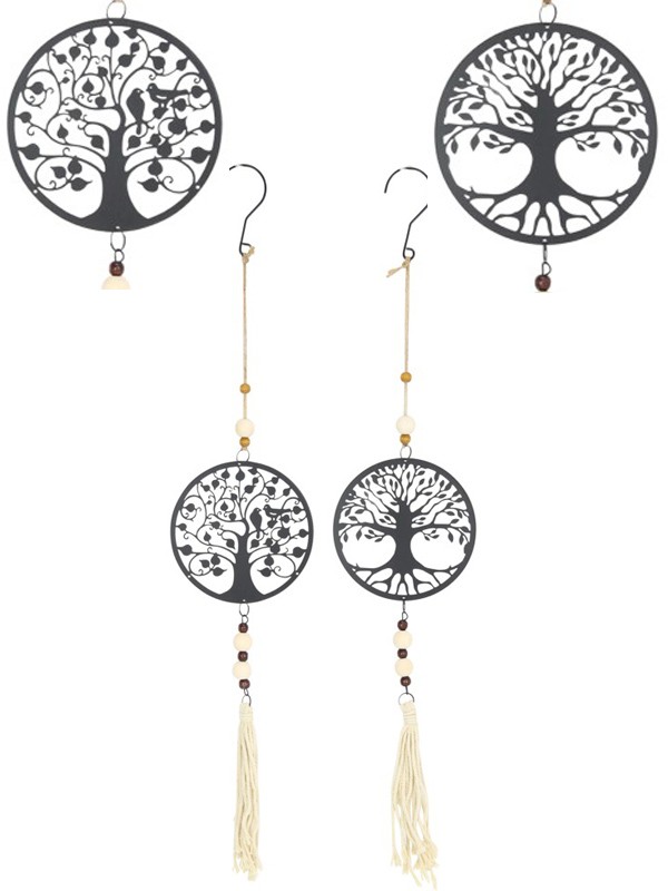 Metal and Macrame Hanger with Tree of Life Design Dream catcher