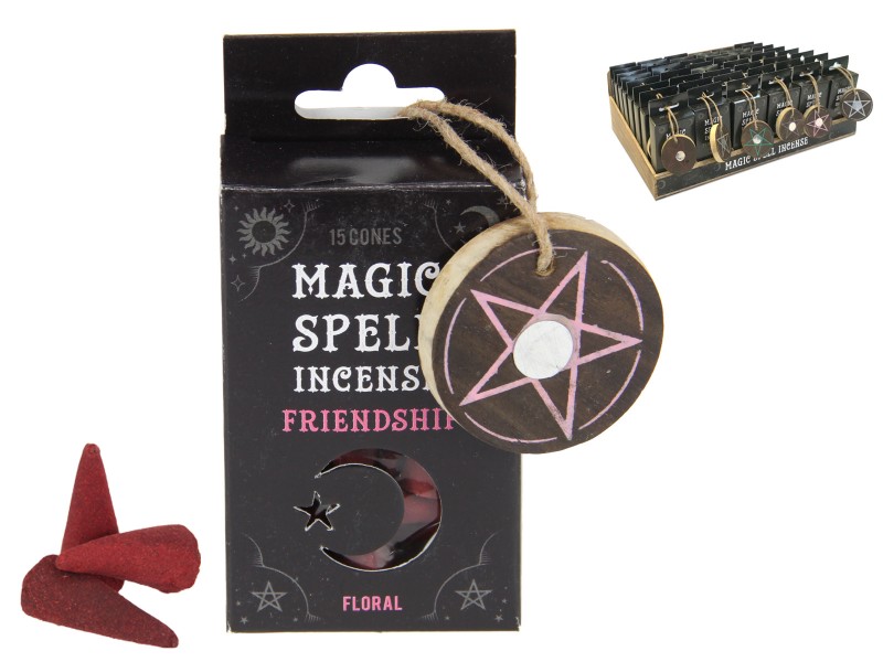 Magic Spell Gift Pack with Incense Cones and Pentagram Cone Holder