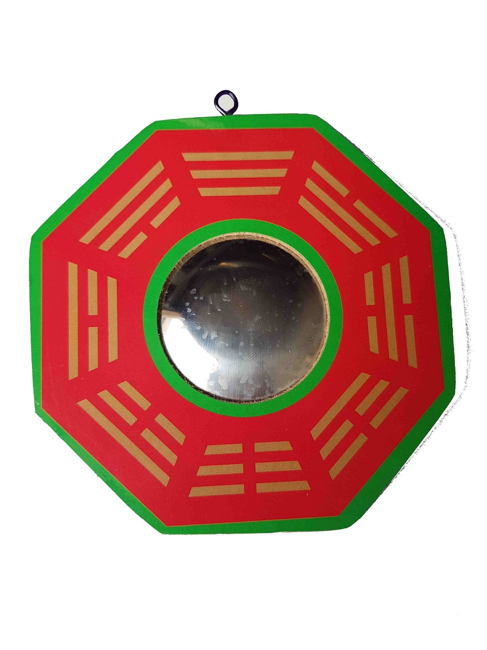 5" Feng Shui Bagua Mirror (Red)
