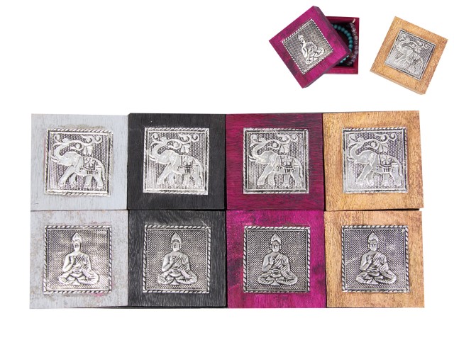 Buddha/Elephant Trinket Box (Square)