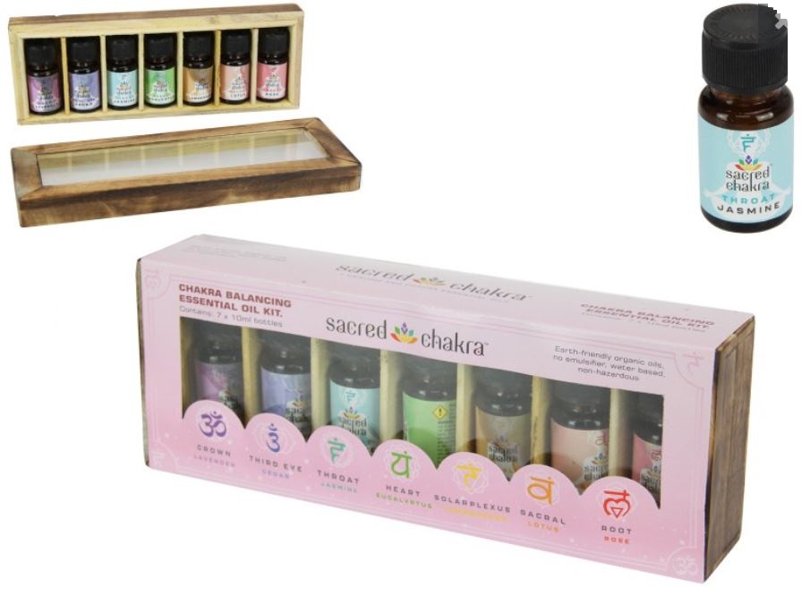Sacred Chakra (Pink Display) Essential Oil Gift Pack (Gift Box)