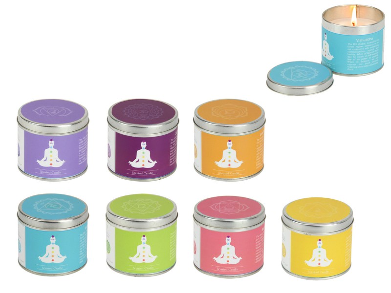Seven Chakra Candle in Gift Tin (160gm)