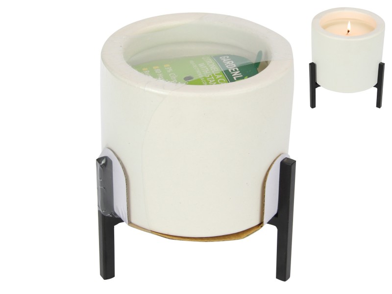 Citronella Candle on Stand - Large (650gm)