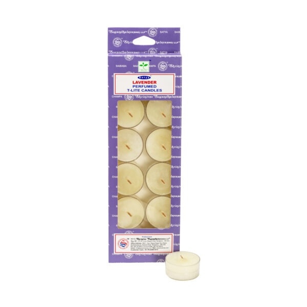 Satya Perfumed Tealight Candles - Lavender (12 Pack)