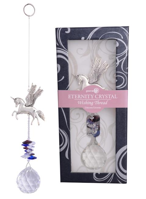 Eternity Crystal & Unicorn Suncatcher