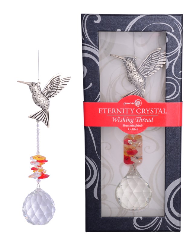 Eternity Crystal & Hummingbird Suncatcher