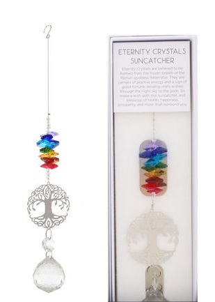 Eternity Chakra Crystals & Tree of Life Suncatcher
