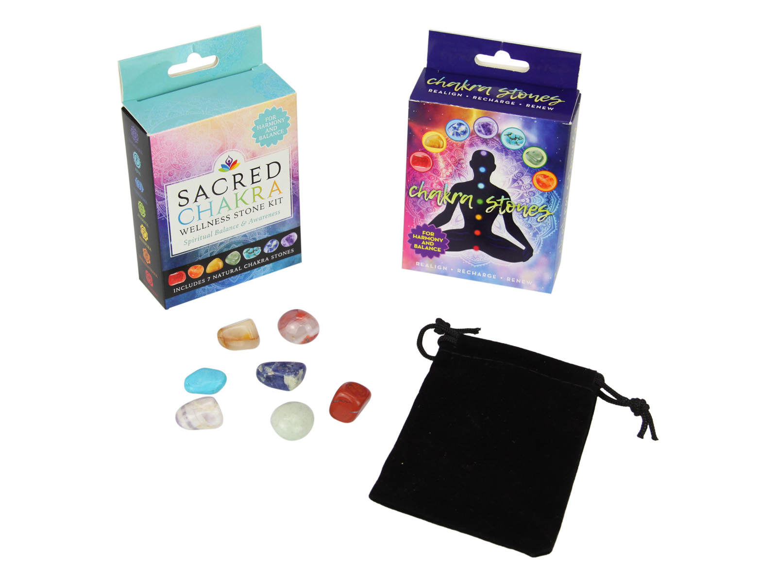 Chakra Gemstones Kit in Gift Box
