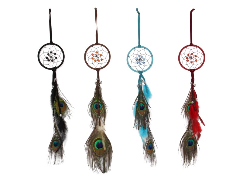 Peacock Feather Dream Catcher (Small)
