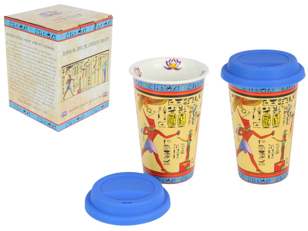 Egyptian Pharoah Travel Mug in Gift Box