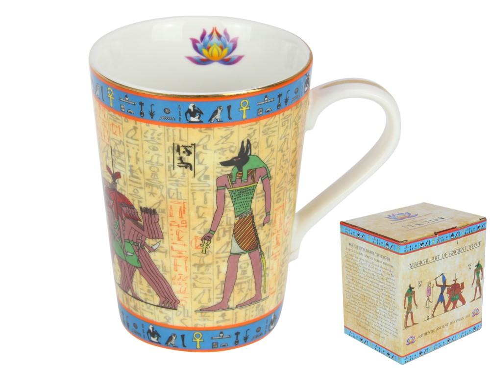 Egyptian Anpu & Tirhakah Mug in Gift Box