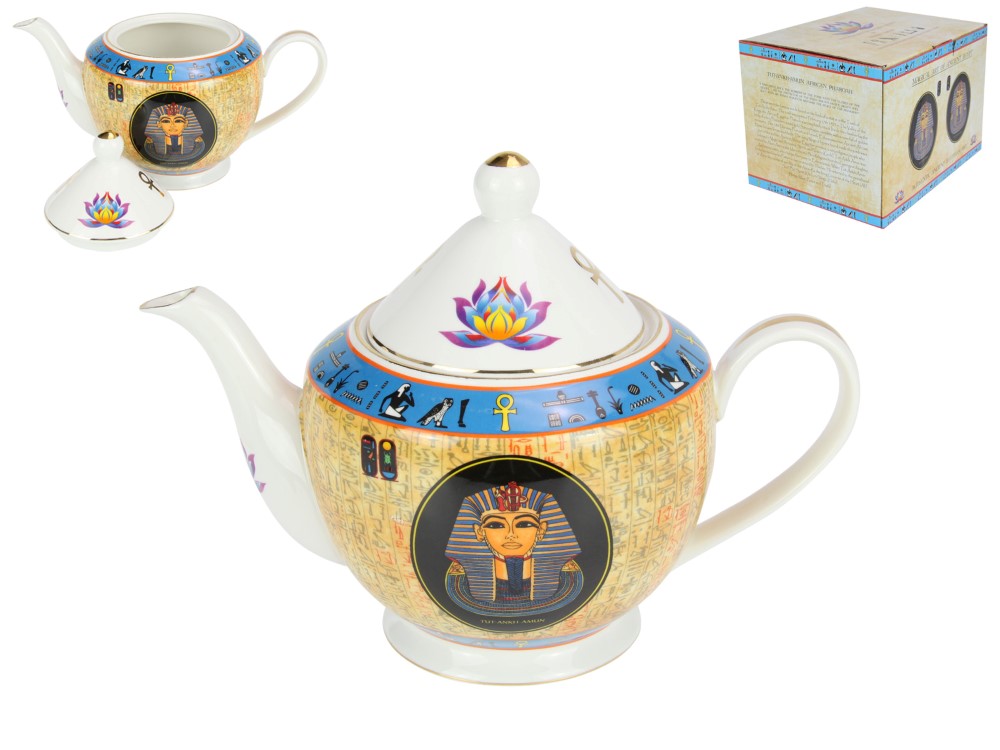 Egyptian Tut-Ankh-Amun Teapot in Gift Box