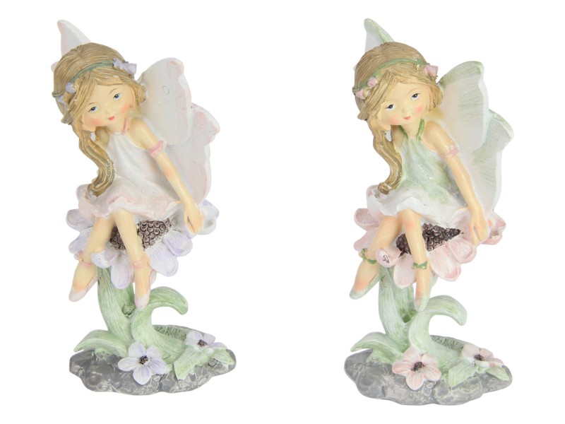 15cm Fairy Sitting On Flower