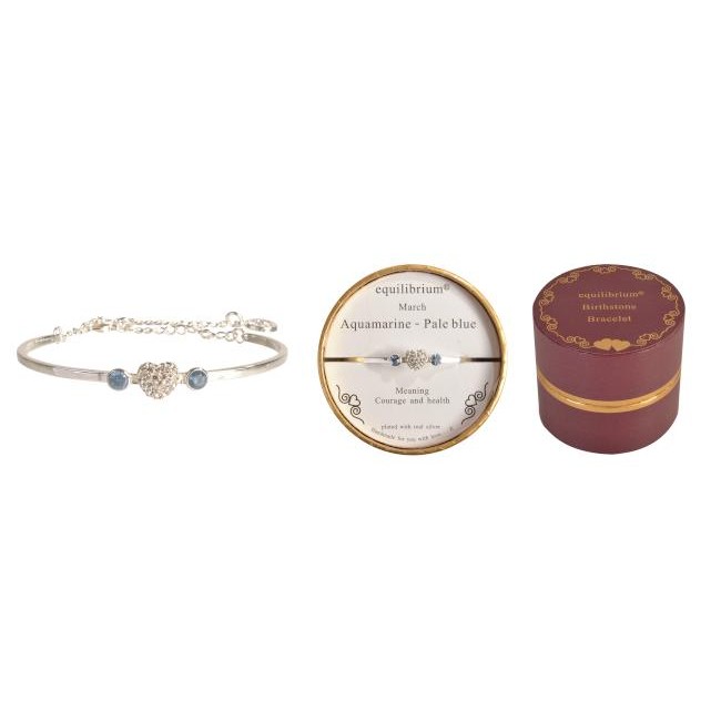 Equilibrium Birthstone Bangle with Diamante's (MARCH)