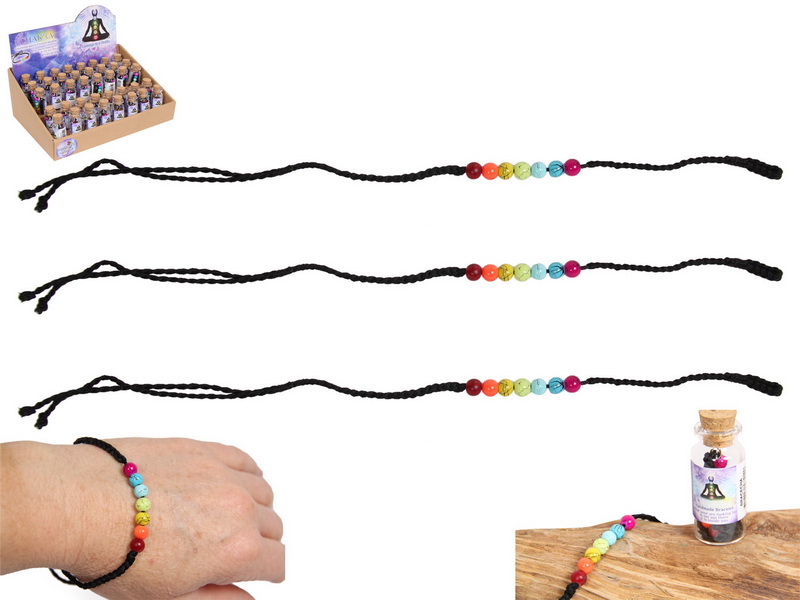 Chakra Beads Bracelet in Gift Bottle