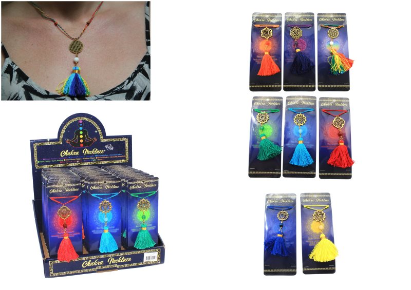 Chakra Symbol Necklace on Gift Card