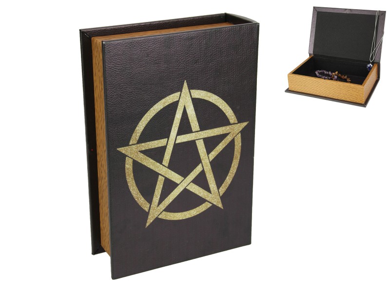 Gold Pentagram Design Book Box