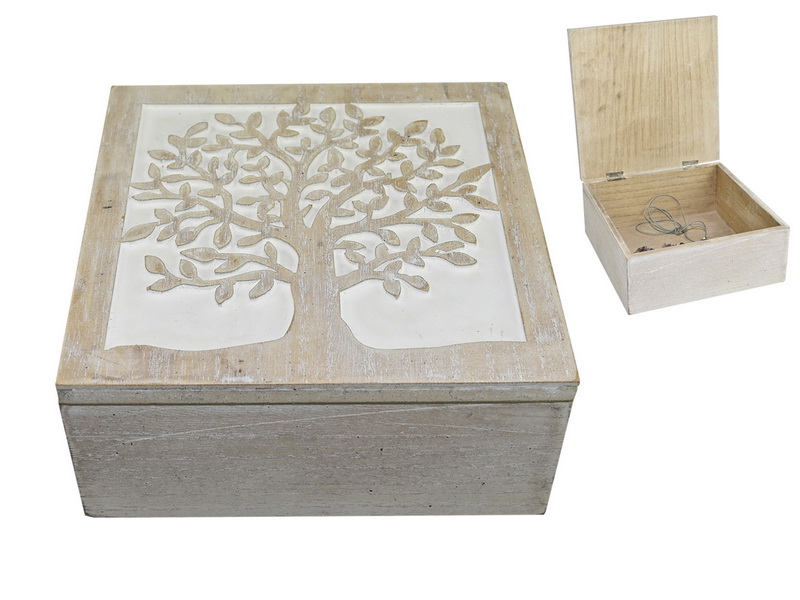 Tree of Life Carved Design Box