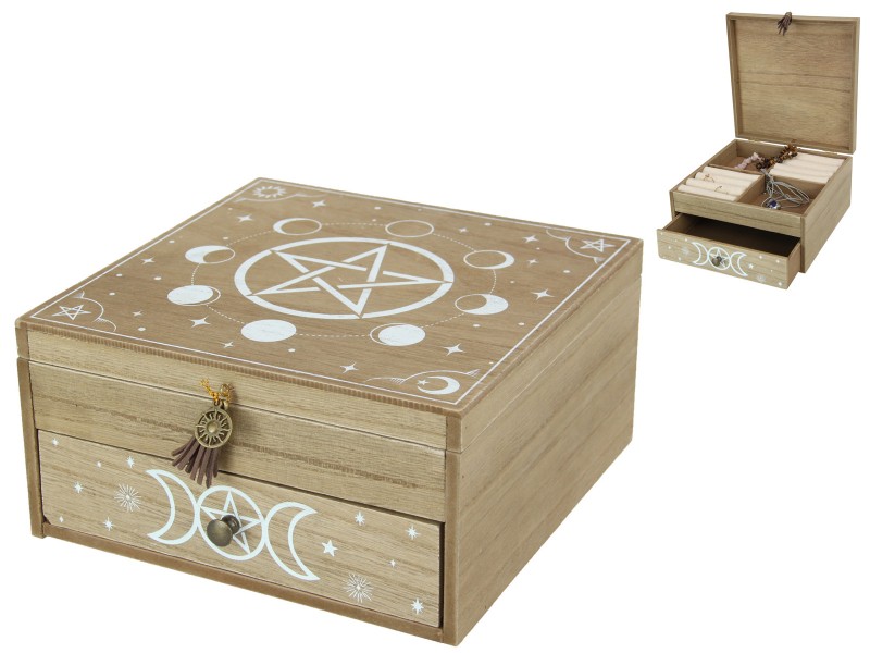 Wiccan Design Box with Drawer