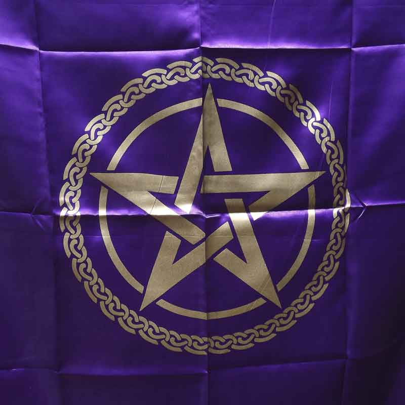 Pentagram Altar Cloth (Purple)