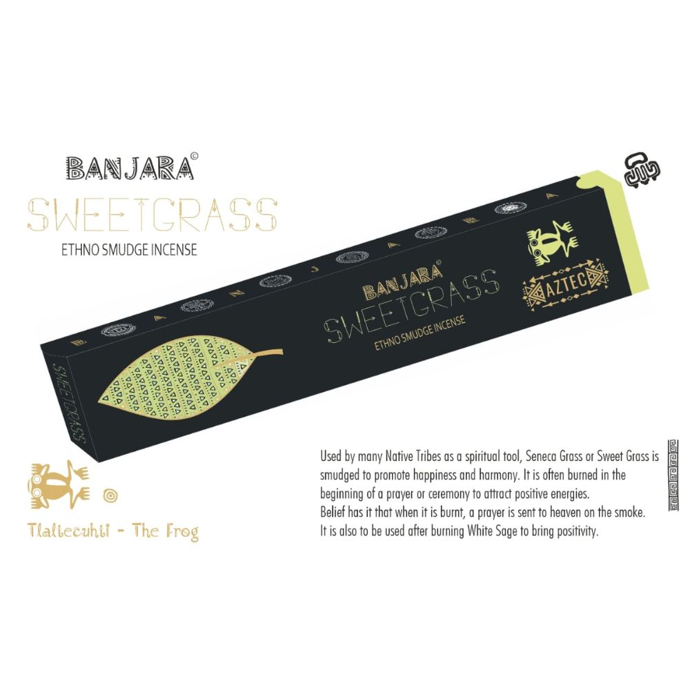 Banjara Sweetgrass Smudge Incense (15gm)