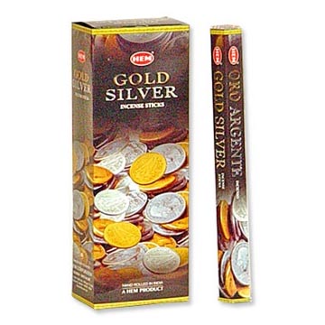 Hem Gold Silver  Incense (Hex)