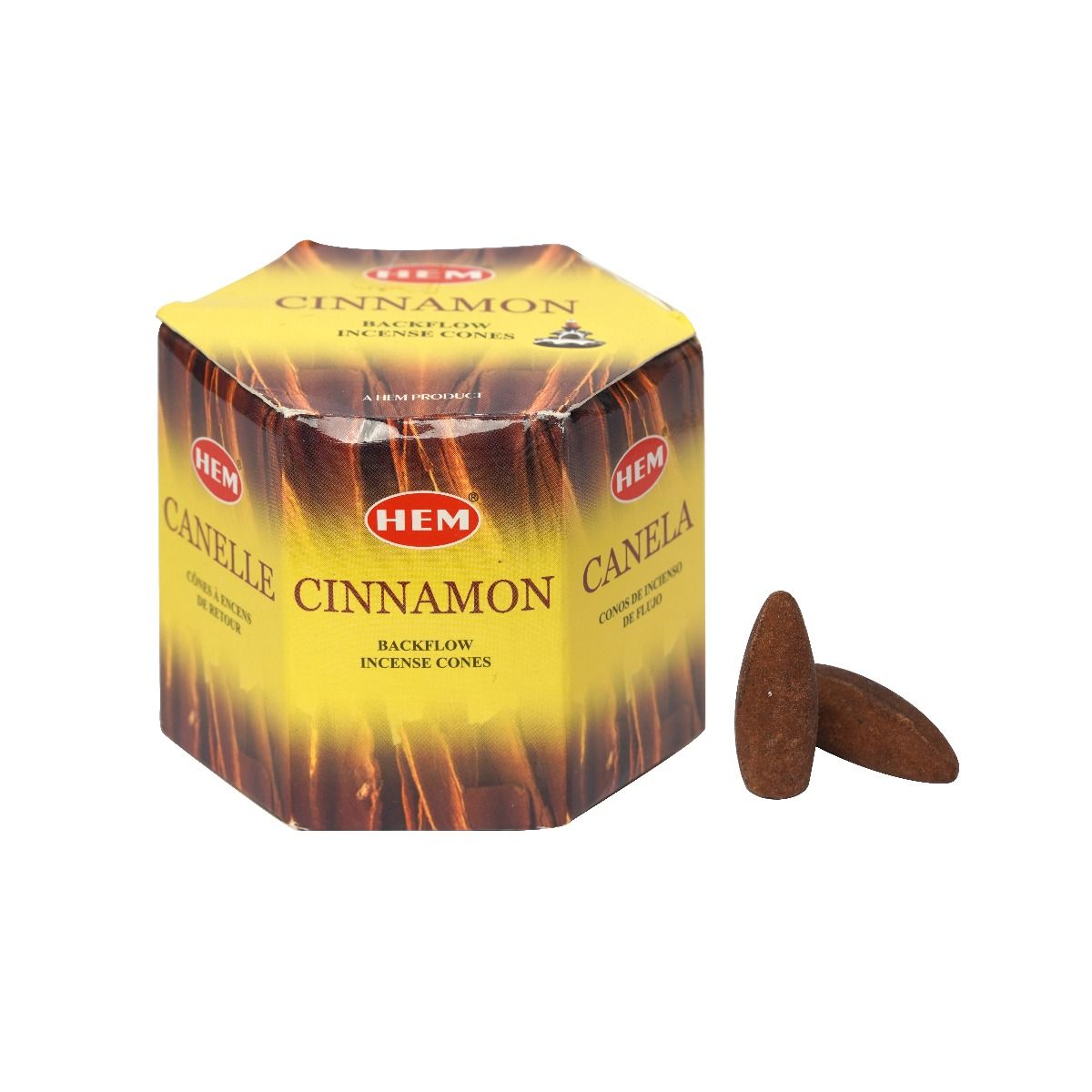 Hem Cinnamon Backflow Cones in Box