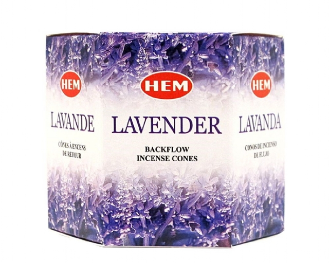 Hem Lavender Backflow Cones in Box