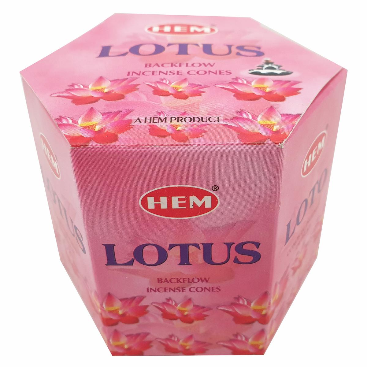 Hem Lotus Backflow Cones in Box