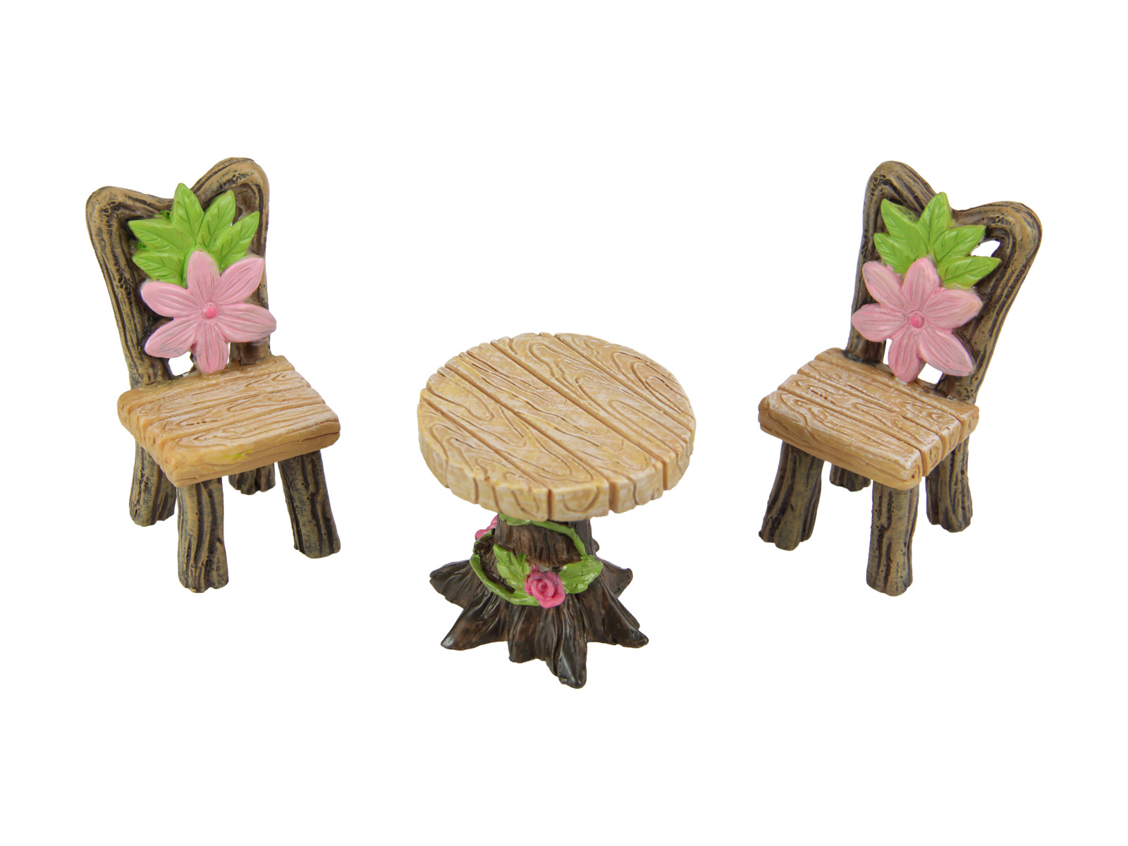 Fairy Garden Mini Floral Table/Chair