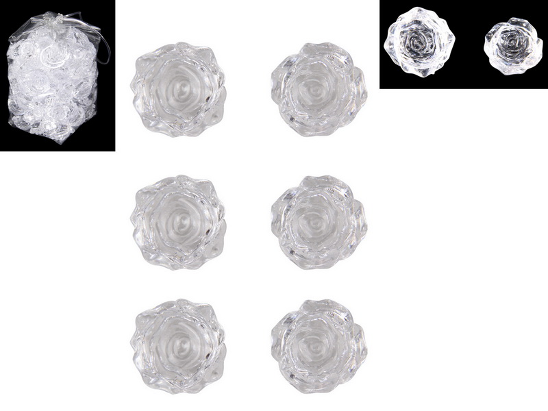 Acrylic Clear Roses (350gm)