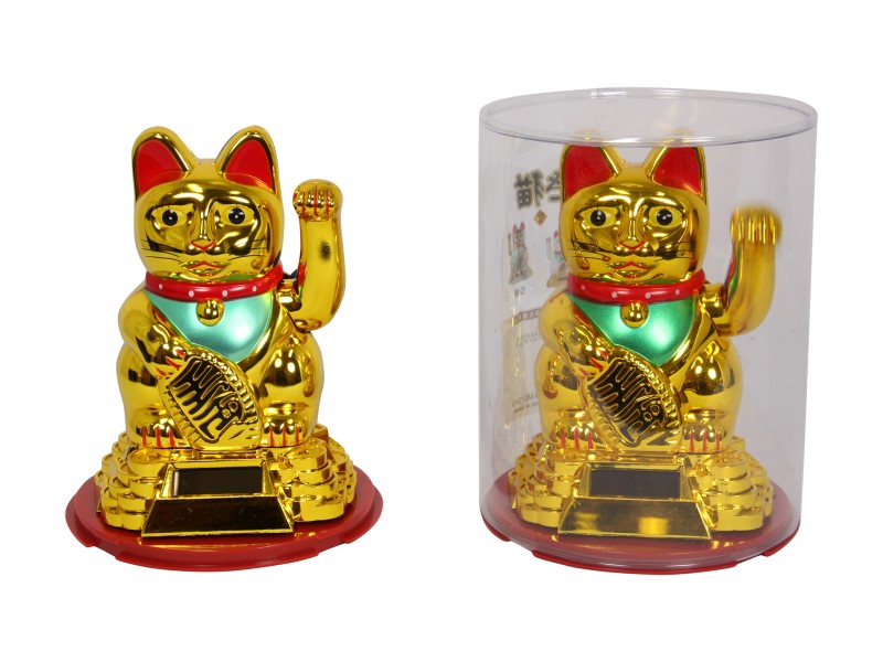 Solar Powered Lucky Cat Groover (Large)