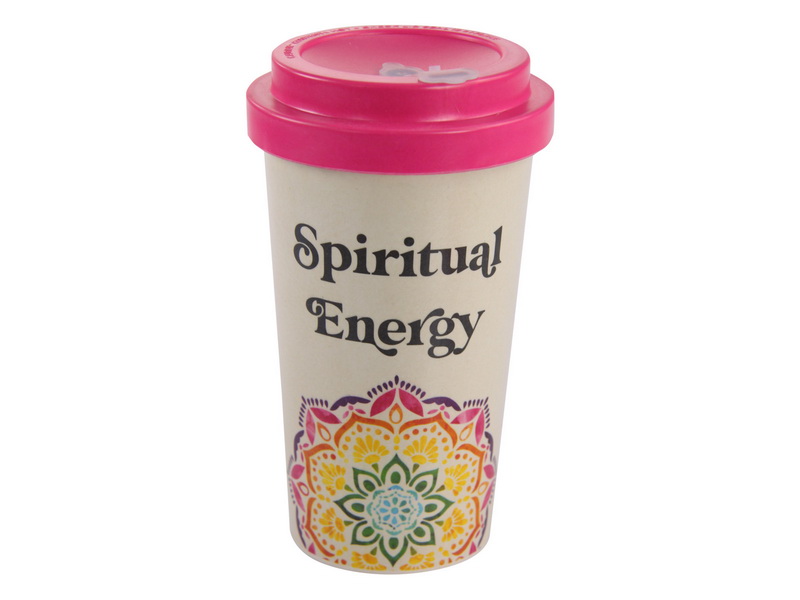 "Spiritual Energy" Mandala Travel Mug with Sleeve