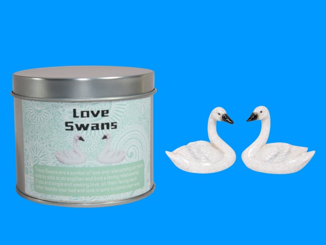 Love Swans in Gift Tin