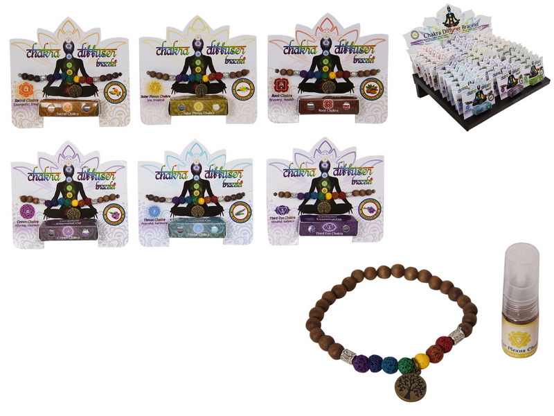 Chakra Beads Bracelet & Essential Oil Diffuser