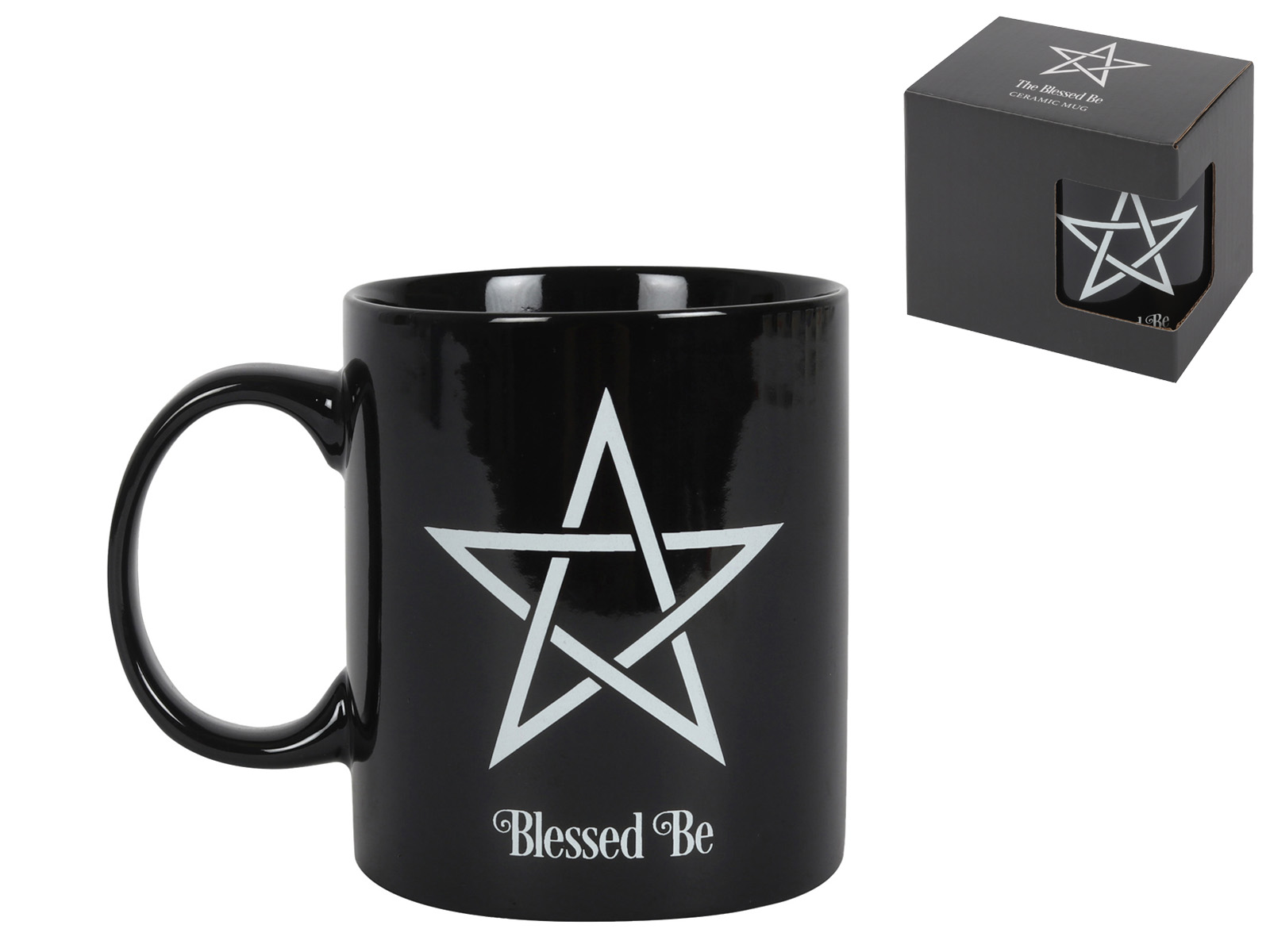 "Blessed Be" Pentagram Mug in Gift Box