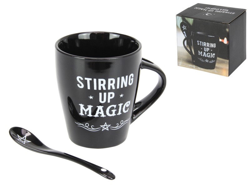 Witch Stirring Up Magic Mug & Spoon Gift Set