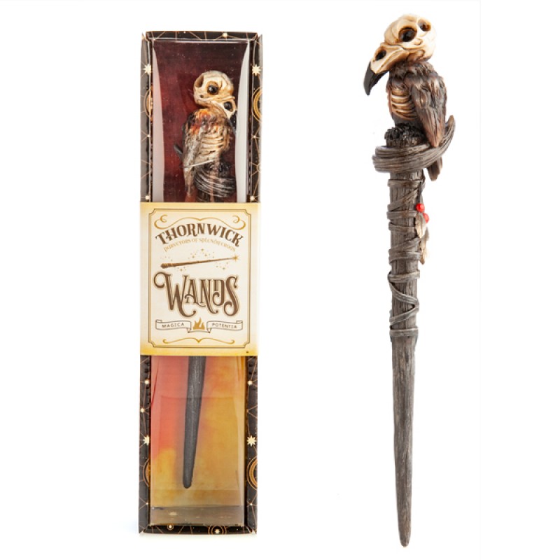 Magical Crow Skeleton Wand in Gift Box