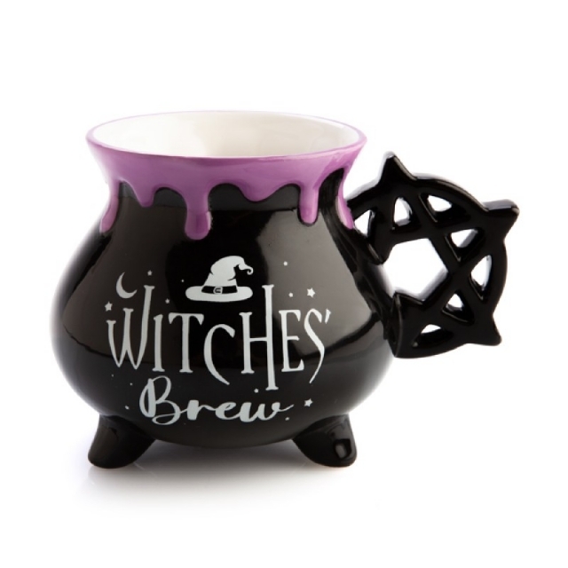 Witches Brew 3D Black Cauldron Mug