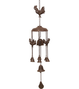83cm Cast Iron Rooster Bell Wind Chime