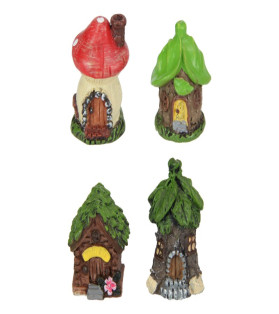 Miniature Fairy Garden House 4 Asstd