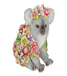 22cm Cute Koala with Floral Design
