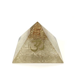 White Quartz Orgonite Pyramid