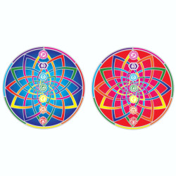 Sunlight Sticker Cosmic Chakra Mandala 6cm