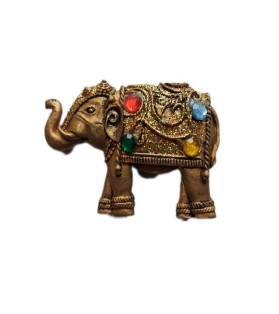Gold Elephant With Jewels Magnet 2 Asst