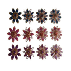 Flower Magnets With Gems