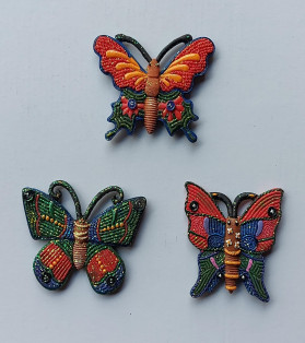 Butterfly Magnet With Beads & Buttons